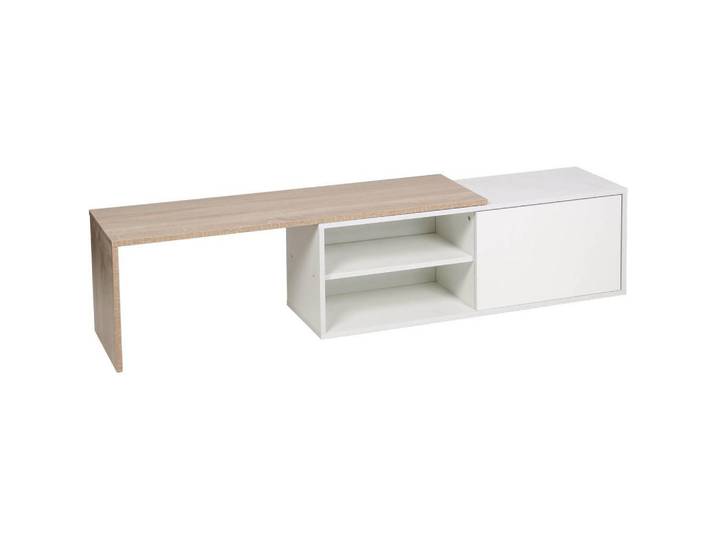 Habitat Garten Couchtisch melinda weiss, Weiß, Holz, 32x36x209 cm, Wohnzimmer, Wohnzimmertische, Couchtische