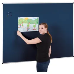 Korklinoltafel KLI aus Korklinoleum mit Aluminiumrahmen