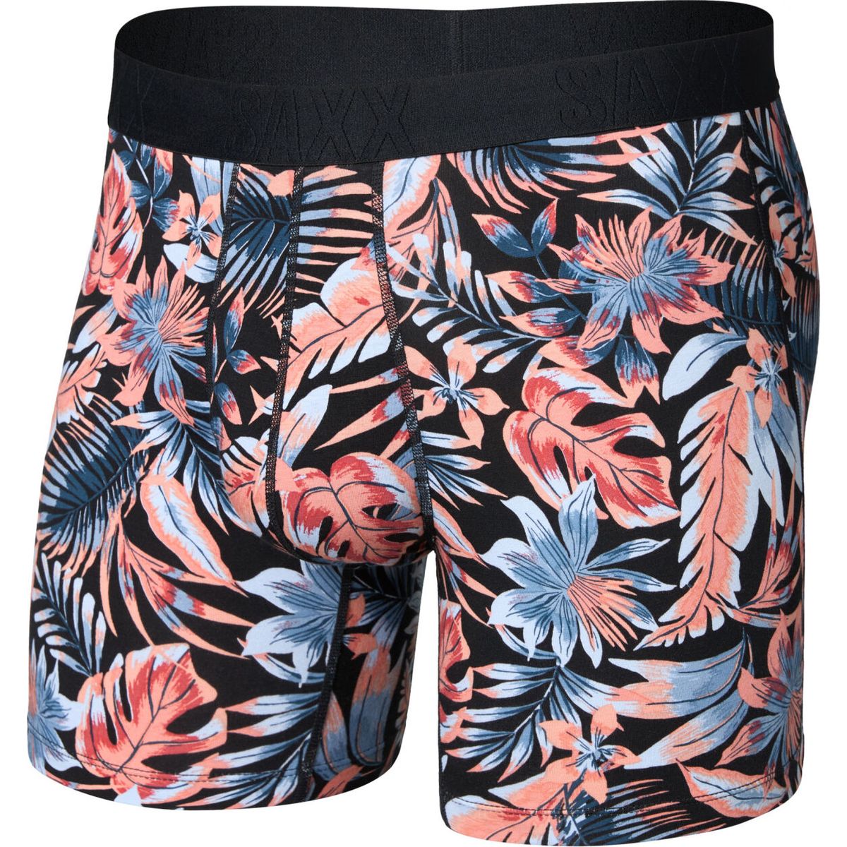 Saxx Droptemp Cooling Cotton Boxer Brief FLY palm passion- black (PPS) M SXBB86F-PPS-M