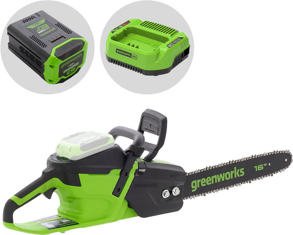 Greenworks CS40O6 - 60V 4Ah Akku-Kettensäge - 40cm Schwert