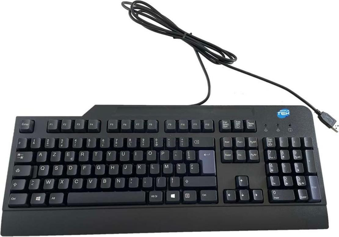 Lenovo USB PC toetsenbord SK-8825 41A5300 bedraad zwart AZERTY