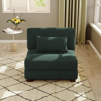 No Modern Corduroy Modular Couch Sectional Sofa With Pillows