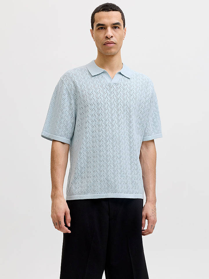 Jack & Jones Poloshirt "Tyler" in Hellblau - S