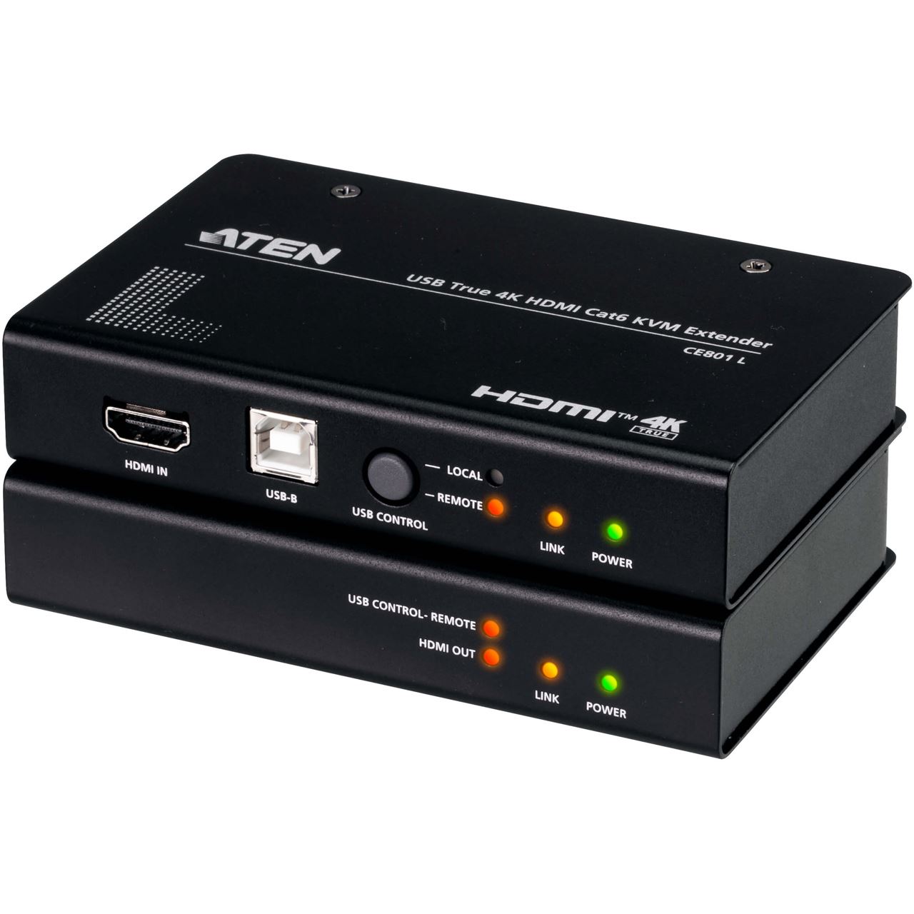 Aten CE801 KVM Cat.6 Konsolen-Extender, USB HDMI (True 4K bei 70m)