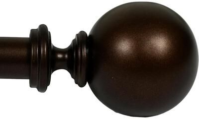 Deco Window 3/4 inch curtain rod extends 18-44 inches, suiting windows, doors, and modern interiors.
