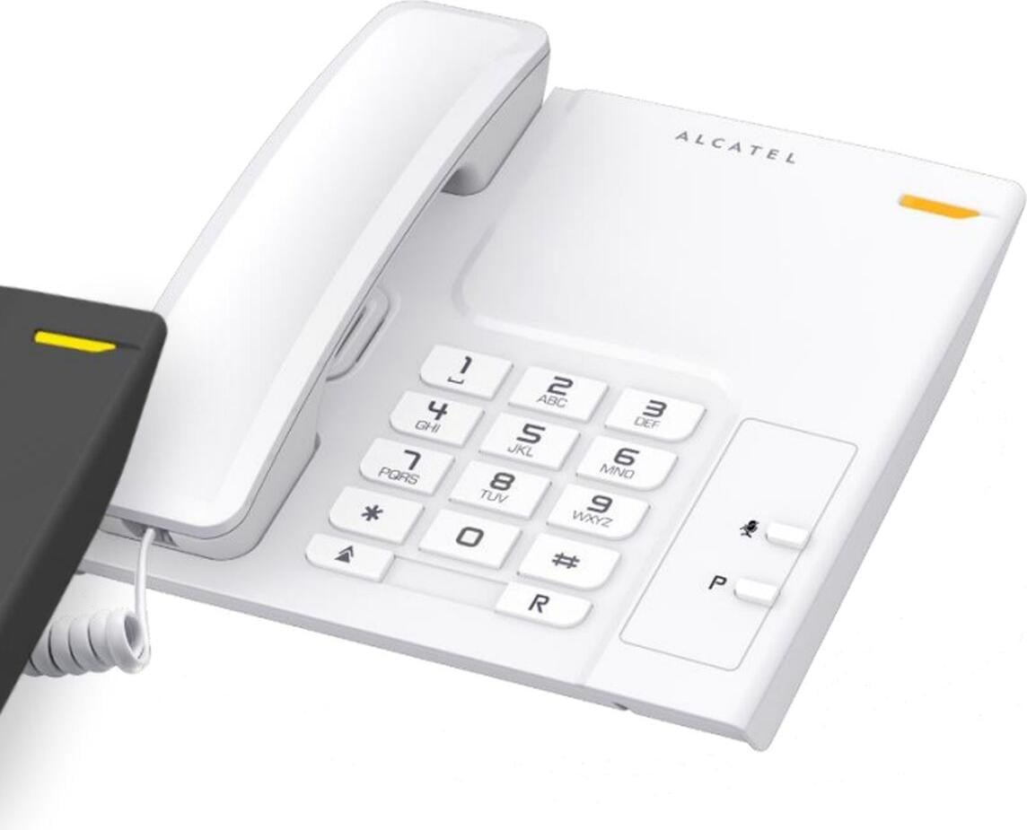 Alcatel T26 Analoge telefoon met bedrade en draadloze handset, Wit