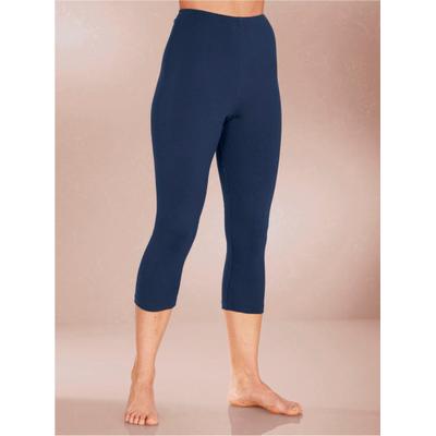 Lange Unterhose WÄSCHEPUR, Damen, Gr. 42, 1 Stk., blau (marine), 100% Baumwolle, Unterhosen Lange Unterhose