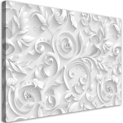 WANDBILD muster blumen diamanten glamour