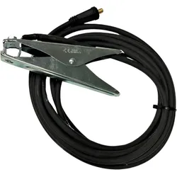 Massekabel mit Masseklemme 200A - 600A mit Stecker 13 mm Länge = 5 m
