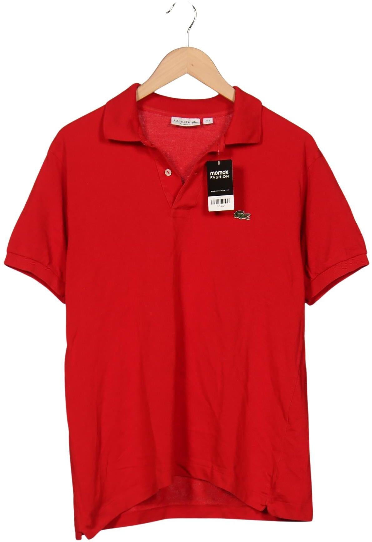 Lacoste Herren Poloshirt, Rot, Gr. L (Lacoste 5), Baumwolle - Second Hand
