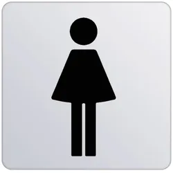 Keuco Türschild Plan 14966010000 Symbol Damen, verchromt