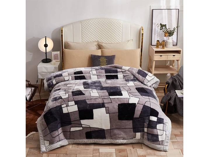 Couverture Raschel chaude de style européen pour l'hiver, couette floquée double face, couverture lestée, douce, épaisse, chaude, haut de gamme, chaude, athlon