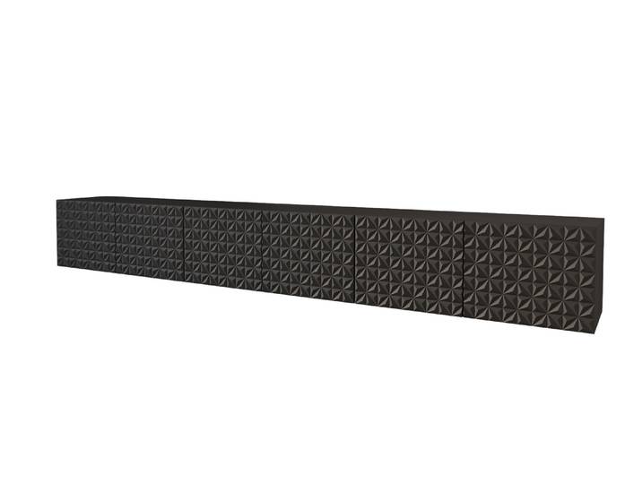Lowboard VIRA 3 x 100 cm Schwarz