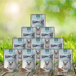 Happy Cat Meat in Sauce Pouches Sensitive Magen & Darm 20 x 85 g