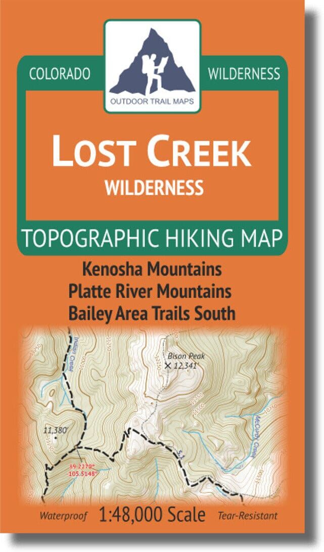 Lost Creek Wilderness 1:48k   Outdoor Trail Maps LLC