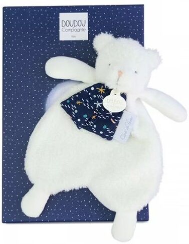 Doudou plat Ours Luminescent 26 cm : Clair de Lune - Doudou et compagnie
