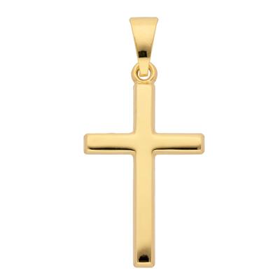 Kettenanhänger ADELIA´S "333 Gold Kreuz Anhänger", gold, Schmuckanhänger, Damen, Gold, Kettenanhänger, Goldschmuck für Damen & Herren