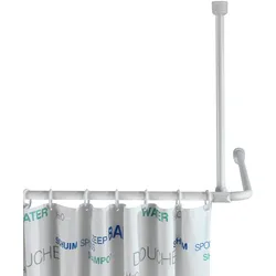 Deckenstütze für Duschstangen (T 57 cm) - weiß - T 57 cm