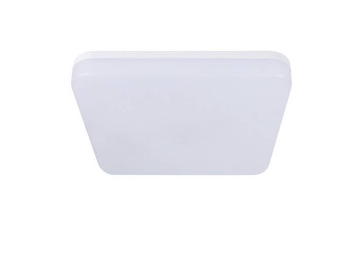 Nettlife Led-Deckenleuchte Madsen 22/22/4.8cm, Weiß, Kunststoff, LED integrated, 22x4.8x22 cm, Lampen & Leuchten, Innenbeleuchtung, Deckenleuchten, Deckenleuchten