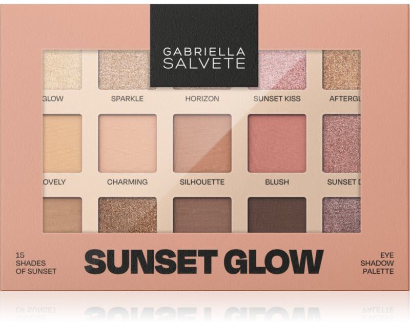 Gabriella Salvete Sunset Glow 15 Shades of Sunset eyeshadow palette 15 g