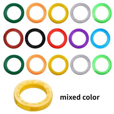 Color Key Sleeve Silicone Key Ring Identifier round 24pcs