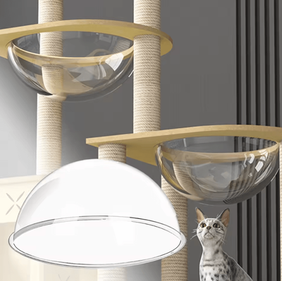 Inspire Curations SpacePod Clear Capsule Window Cat Bed Cover 40cm