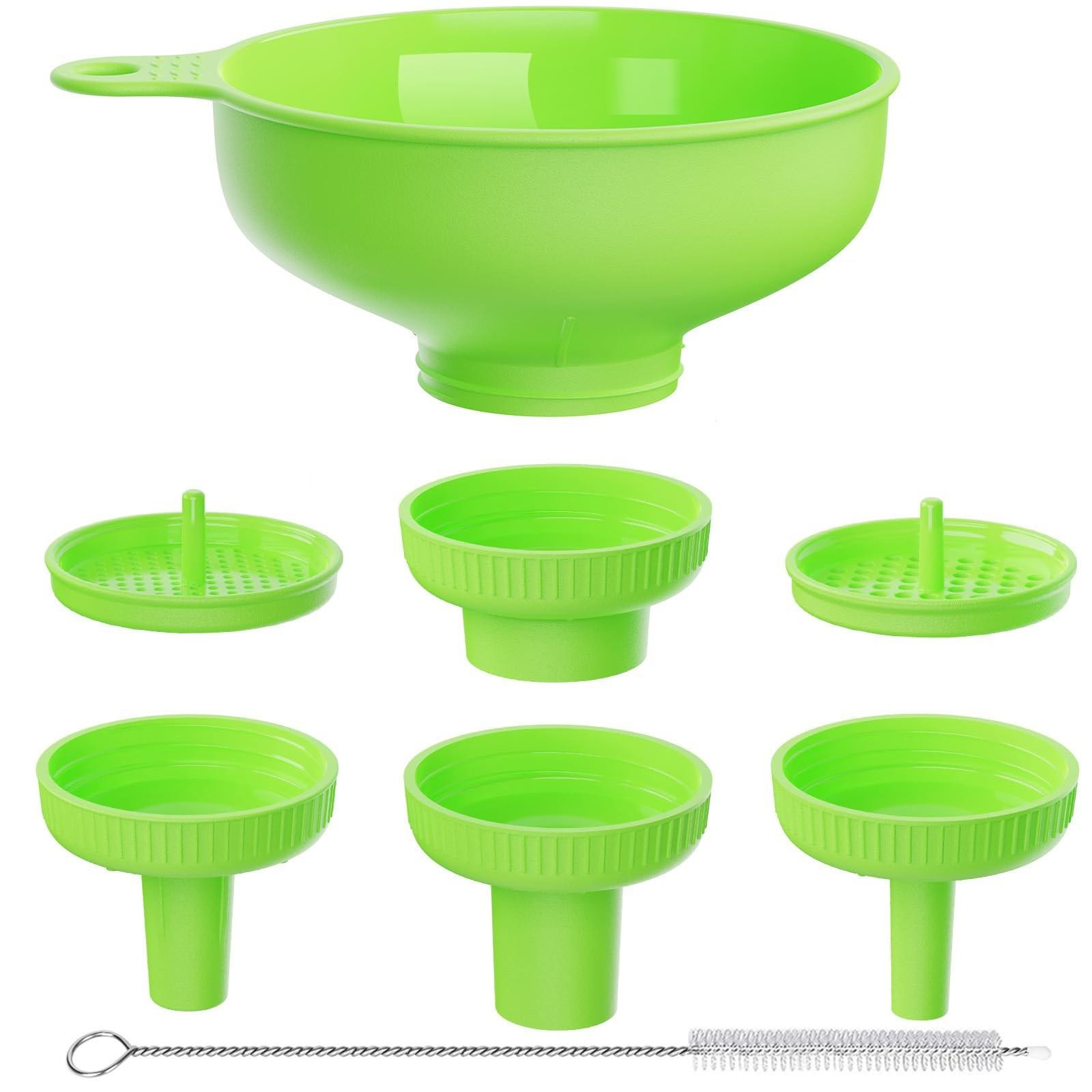 Keukentrechter met brede opening en 5 accessoires