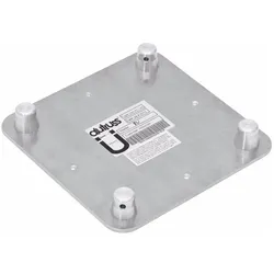 Alutruss DECOLOCK DQ4-WPM Wandplatte MALE, Montage Lichttechnik, Silber
