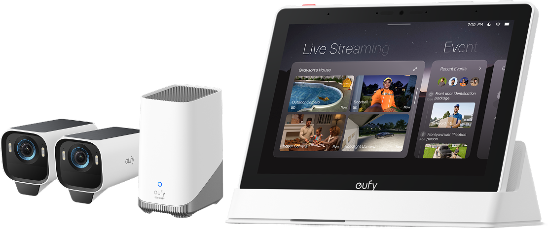 eufy Smart Display + Kit de 2 caméras eufyCam S3 Pro