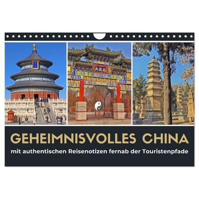 Geheimnisvolles China 2026 (Wandkalender 2026 DIN A4 quer), CALVENDO Monatskalender