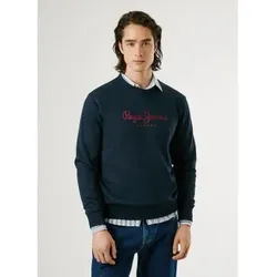 Pepe Jeans für Herren. PM5800011 Sweatshirt Macbeth Einfarbig navy (XXL), Lässig, Baumwolle, Marine