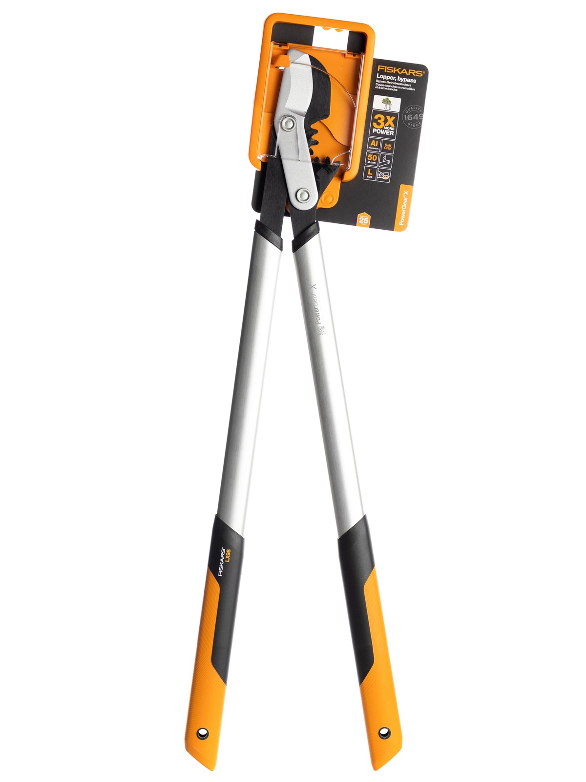 Fiskars PowerGear X Bypass-Getriebeastschere LX98-L