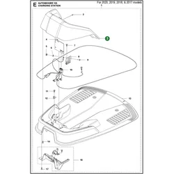 Ladestation-Abdeckung Deckel für Husqvarna Automower 105, 308, 305 (bis 2016)