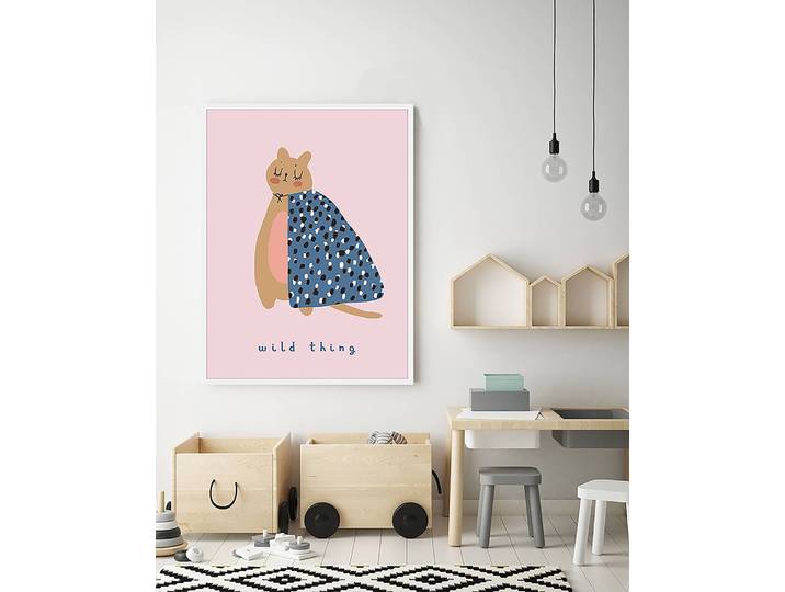 Tableau déco Wild Thing 63 x 83cm Multicolore