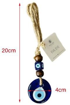 Inspired Living Handwoven Evil Eye Wall Hanging Nazar Protection Decor 2
