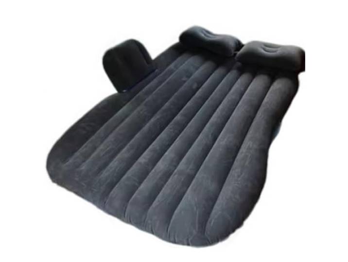 HDRTCBU Auto-Reisebett Camping aufblasbar Sofa Automotive Luftmatratzenkissen(Black)
