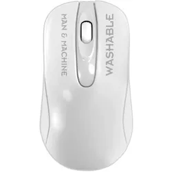Man & Machine Europe MAN&MACHINE Mouse C washable wirel. white,1000dpi,USB,2Tasten,DE (Kabellos), Maus, Weiss