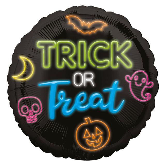 Magni Folienballon Neo Trick or Treat D43cm (1x) (4193501)