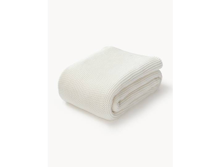 Plaid en tricot en coton bio Adalyn