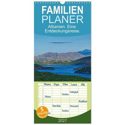 Familienplaner 2027 - Albanien. Eine Entdeckungsreise. mit 5 Spalten (Wandkalender, 21 x 45 cm) CALVENDO