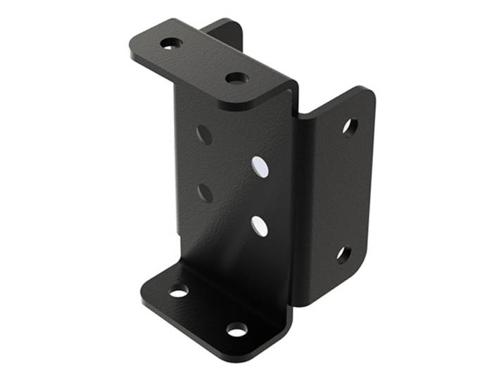 B-Tech BT8380-JPR/B, Adaptateur de colonne, Noir, Acier, 78,8 mm, 72 mm, 129 mm