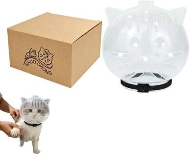 Uplifted Finds "High Reliability ""Space Helmet"" Anti Bite Grooming Mask 14.7 X 14.7 X 14.1 Cm"