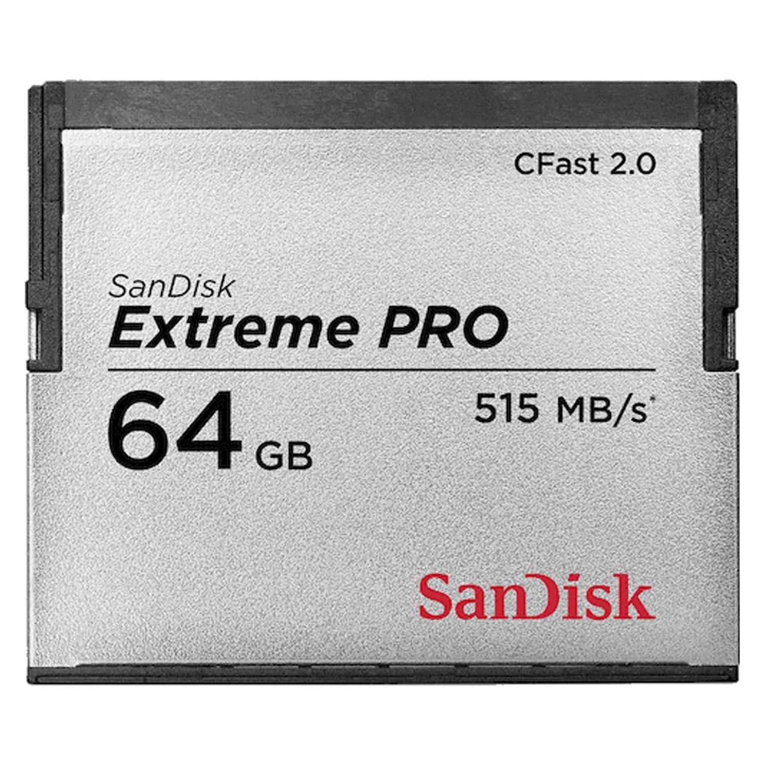 Sandisk CFast Card Extreme Pro 64GB (64 GB, CFast 2.0) (SDCFSP-064G-G46D)