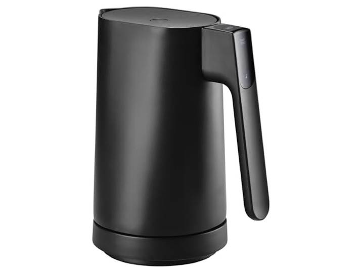 Jacob Jensen Elektrischer Wasserkocher mit Temperatureinstellung von 70°C bis 100°C, Warmhaltefunktion, Signalton, LED-Display mit Temperaturanzeige & Touch-Bedienung, BPA-Frei, 1,2 Liter, Schwarz