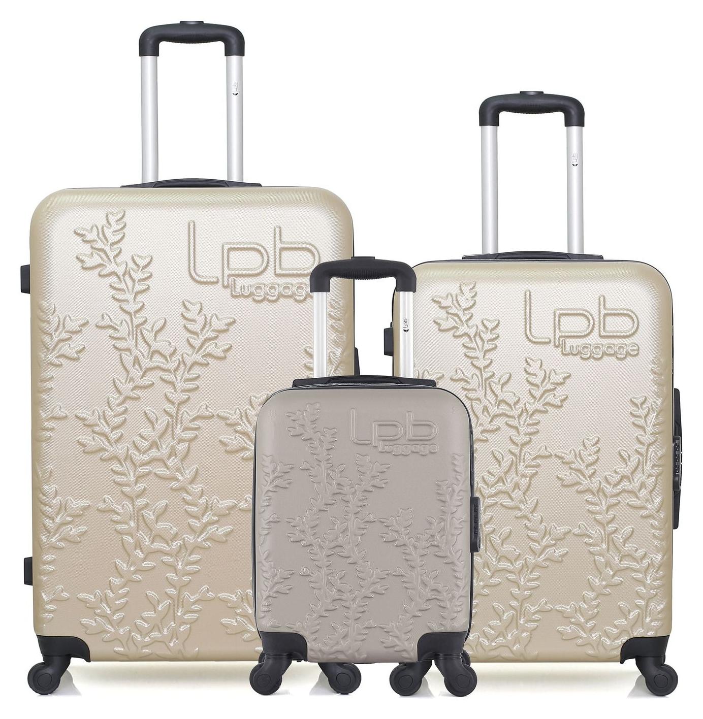 LPB LUGGAGE - 3er-Set - Großformatige Koffer, Wochenend- und Handgepäckkoffer XXS NAIS