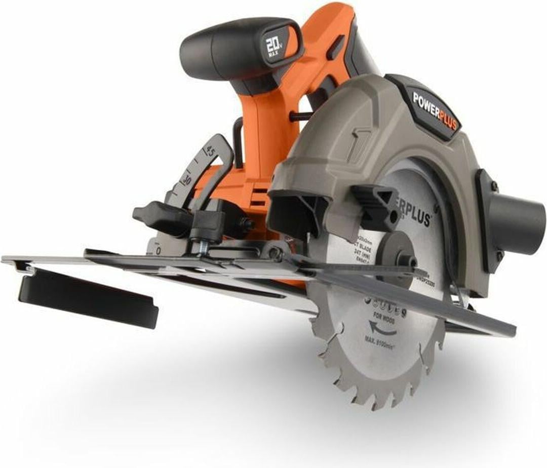 Accucircelzaag Powerplus Dual Power Powdp25200, 20 V, 165 mm