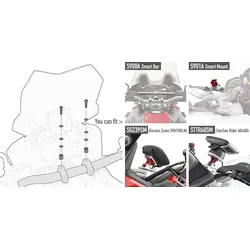 GIVI Smart Bar S900A Smart Mount S901A Montagekit
