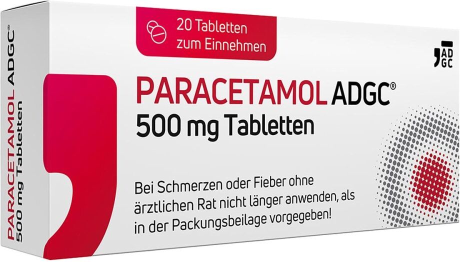 Paracetamol ADGC 500 Mg Tabletten 20stk