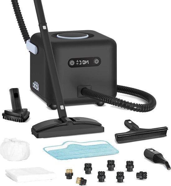 CleanKoala Multi Stoomreiniger met 21-delige accessoireset, 2.2 liter, Zwart/Blauw