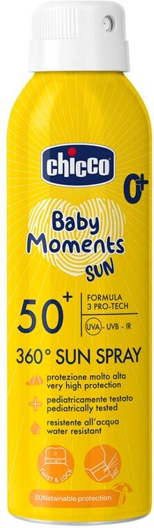 Chicco Leche solar Sun Spray SPF 50+ Baby Moments 0 meses+ 150ml. Blanco niño
